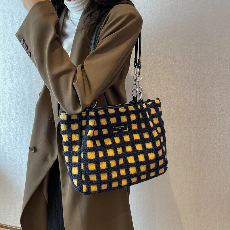 Shoulder Side Bag Women Big Zipper Cloth Hand Tote Bags Handbags Purse