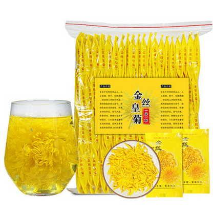 100pc Emperor Chrysanthemum Flower Tea bag,Giant Golden JU HUA Big Blooming tea