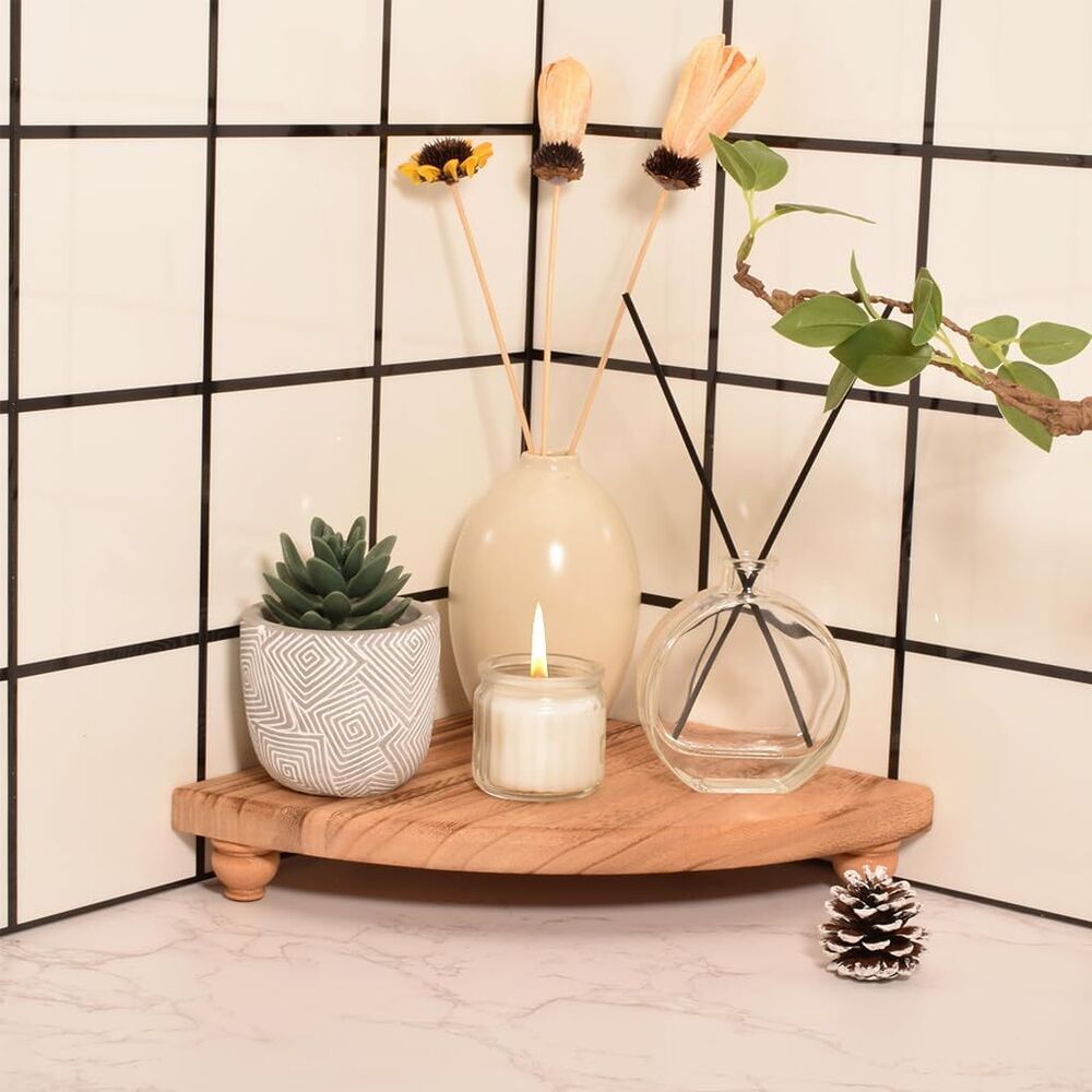 Wooden Soap Stand Farmhouse Riser Decorative Tray Bathroom Countertop Kitchen