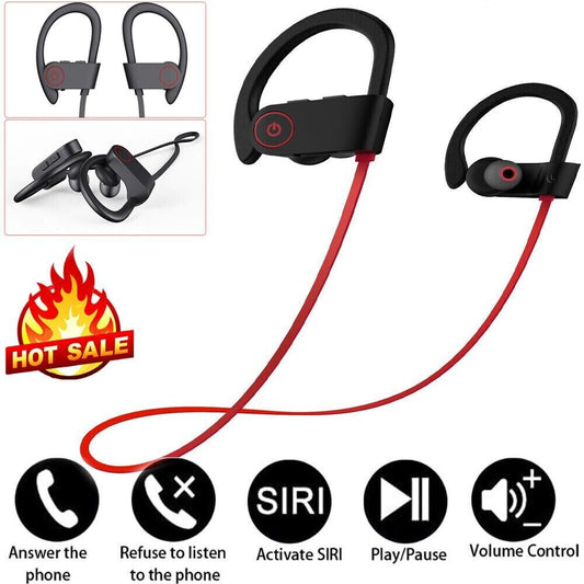 Audifonos Bluetooth 5.0 a Prueba de Agua Auriculares Deportivos inalámbricos!!!