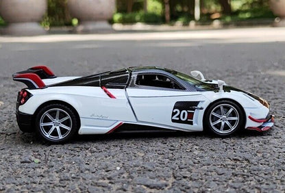 1:32 Pagani Huayra BC Diecast Model Car Toy Vehicle Sound Light Collection Gift