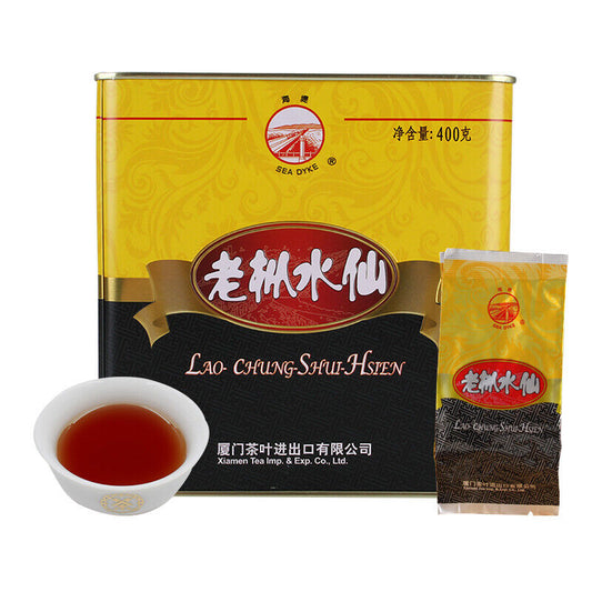 400g/Tin AT110 Fujian Nong Xiang Lao Cong Shui Xian Rock Cha Premium Oolong Tea