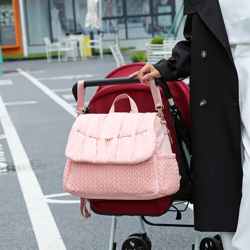 Mother Bag Outdoor Backpack Baby Stroller Hanging Bag Carrying Diaper Bag