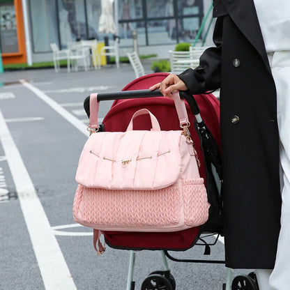 Mother Bag Outdoor Backpack Baby Stroller Hanging Bag Carrying Diaper Bag
