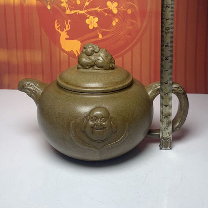 Chinese Yixing Purple Clay Teapot Tea Set Pot Zisha Ceramic Cute Decor Figurine