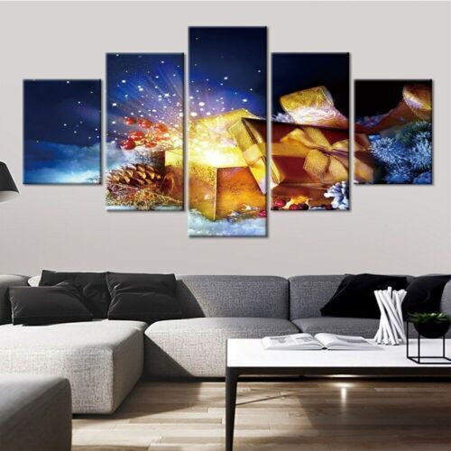 Christmas Gifts 5 Pcs Canvas Wall Art Painting Poster Home Decor Cuadros