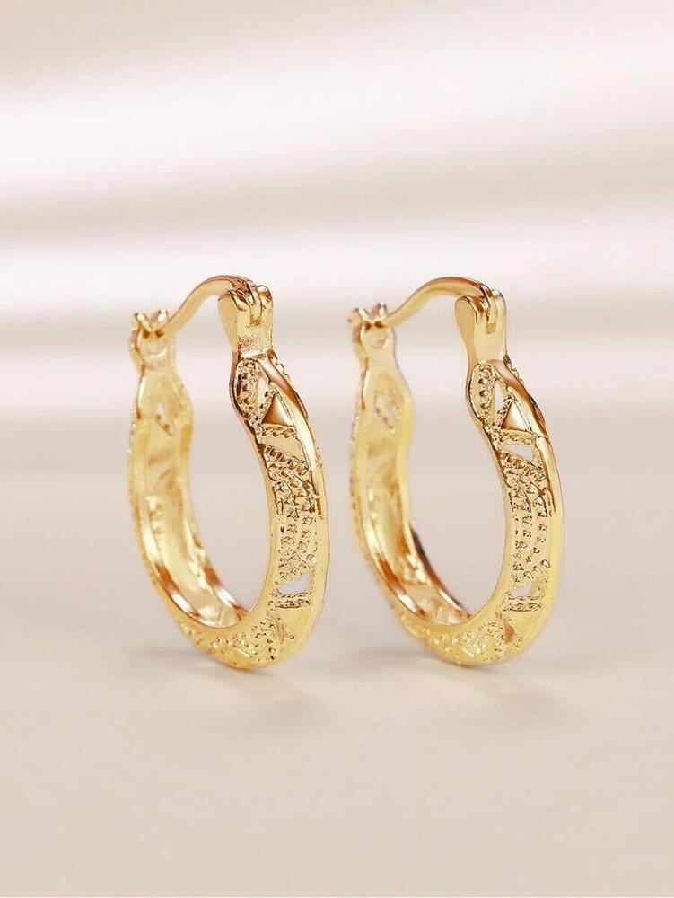 Aretes Argollas En Oro 10k Pendientes Joyerã­a Fina De Moda Regalos Para Mujer