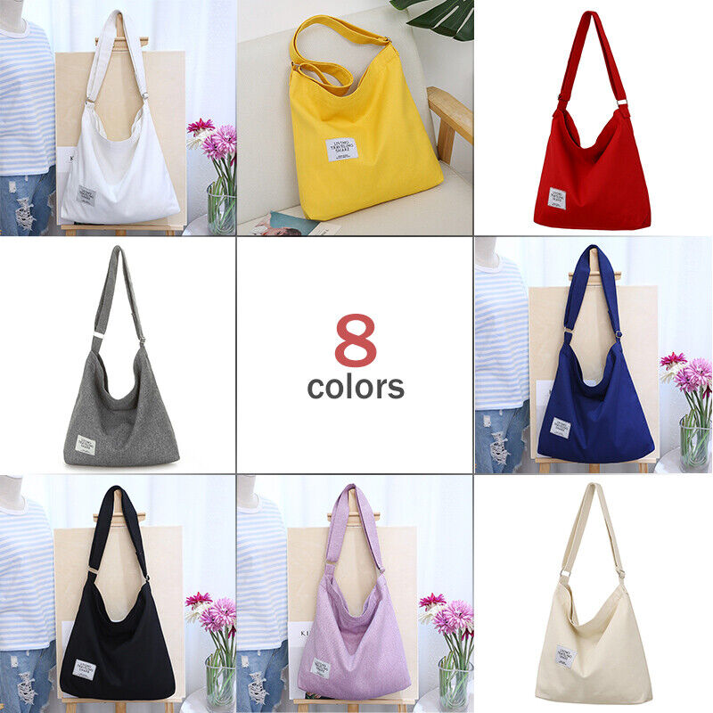 Womens Hobo Large Canvas Shoulder Bag Messenger Bag Travel Handbag Tote Bag
