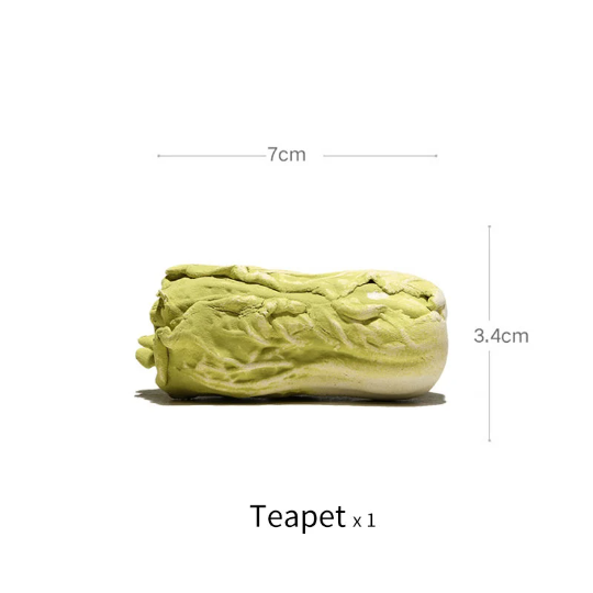 Purple Clay Chinese Cabbage Tea Pet Ornament from Yixing