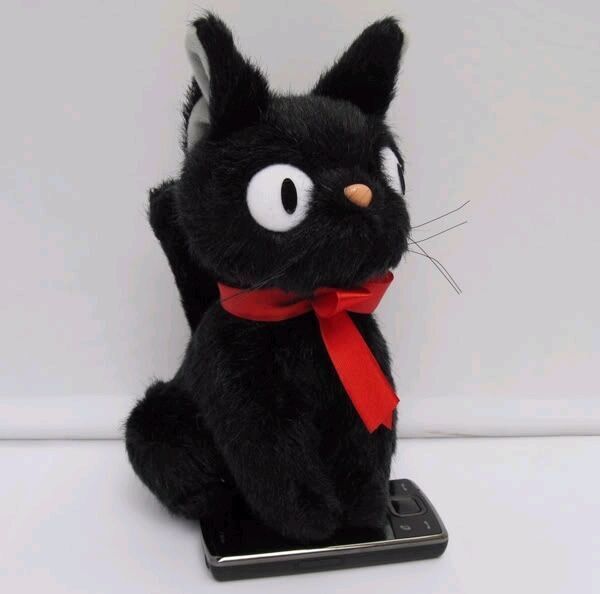 Black Plush Doll Bag Women Cute Funny Backpack Flannel Soft Handle 20L Traveling