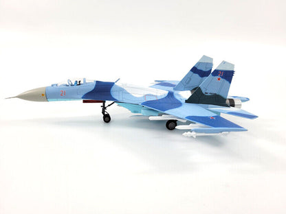 New 1/100 Russian Sukhoi Su-27 Flanker Fighter Aircraft Die-cast Metal Model