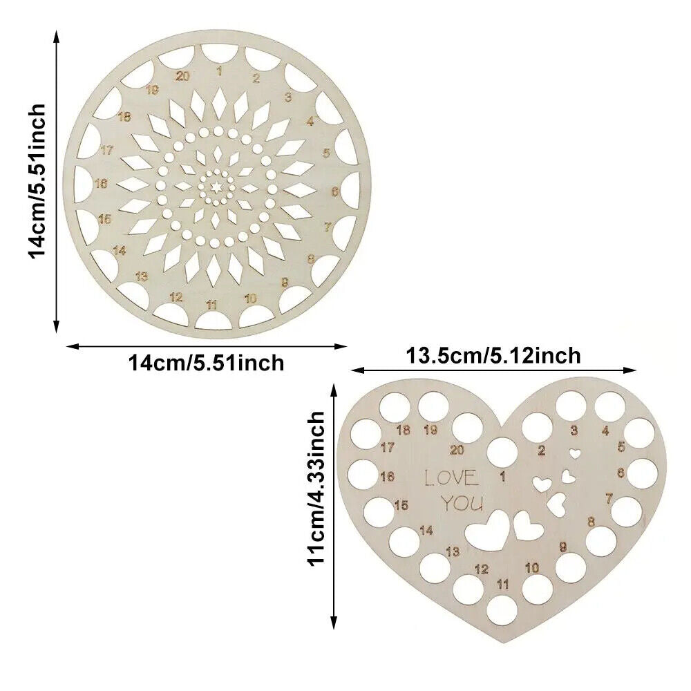 Embroidery Floss Organizers Wood Cross Stitch Needle Thread Storage Holder Tools