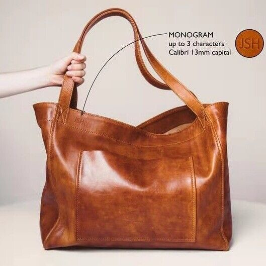 Soft Leather Women's Tote Bag, Large Capacity Handbag Shoulder Bags
