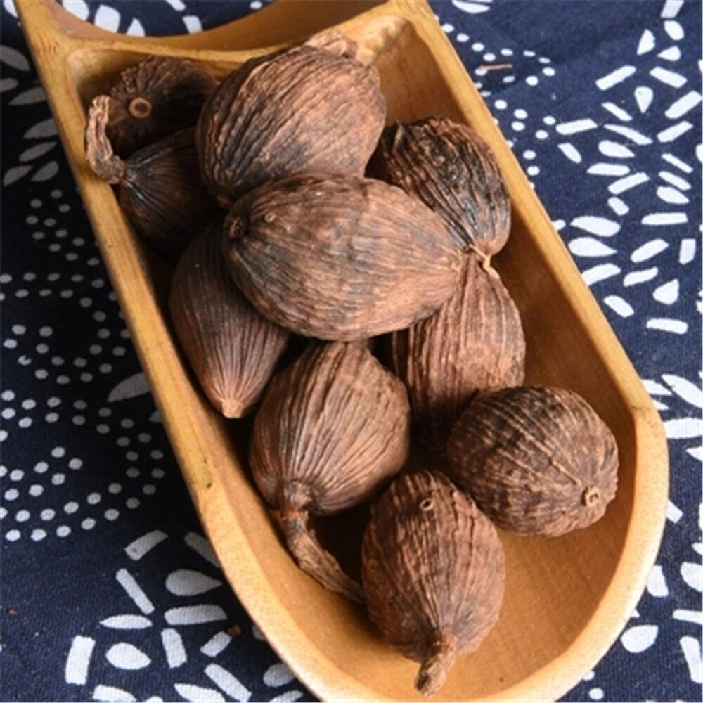 250g Natural Dried Amomum Costatum Black Cardamom Tsaoko Sha Ren Chinese Herb 草果