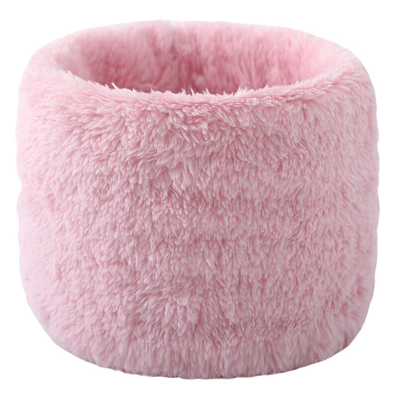 Unisex Winter Warm Plush Ring Scarf Faux Rabbit Fur Headband Collar Bandana
