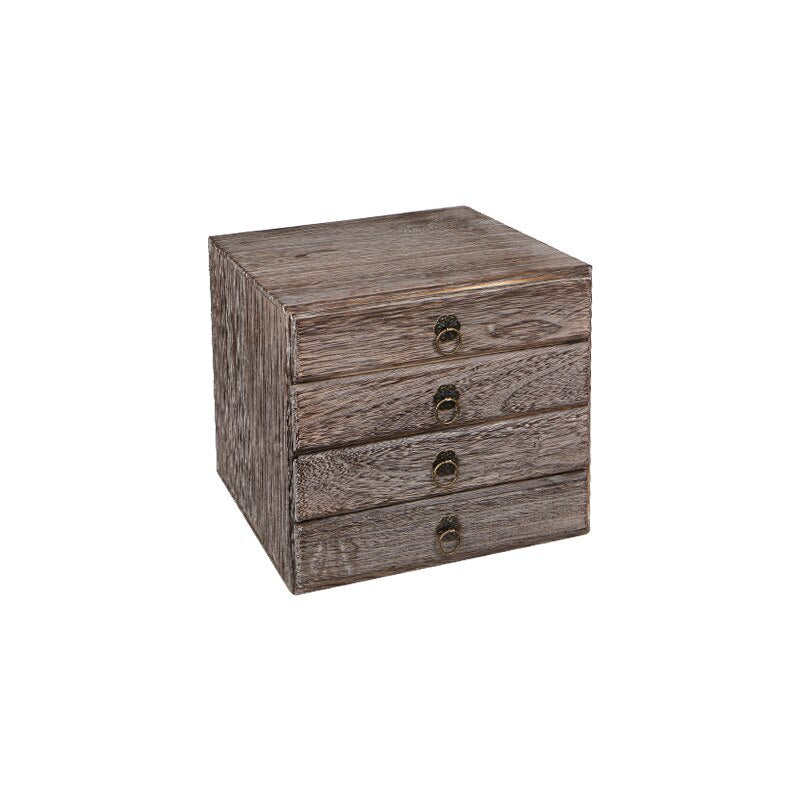 Multilayer Solid Wood Tea Box Tea Cake Storage Box Drawer Type Tea Cabinet Tea