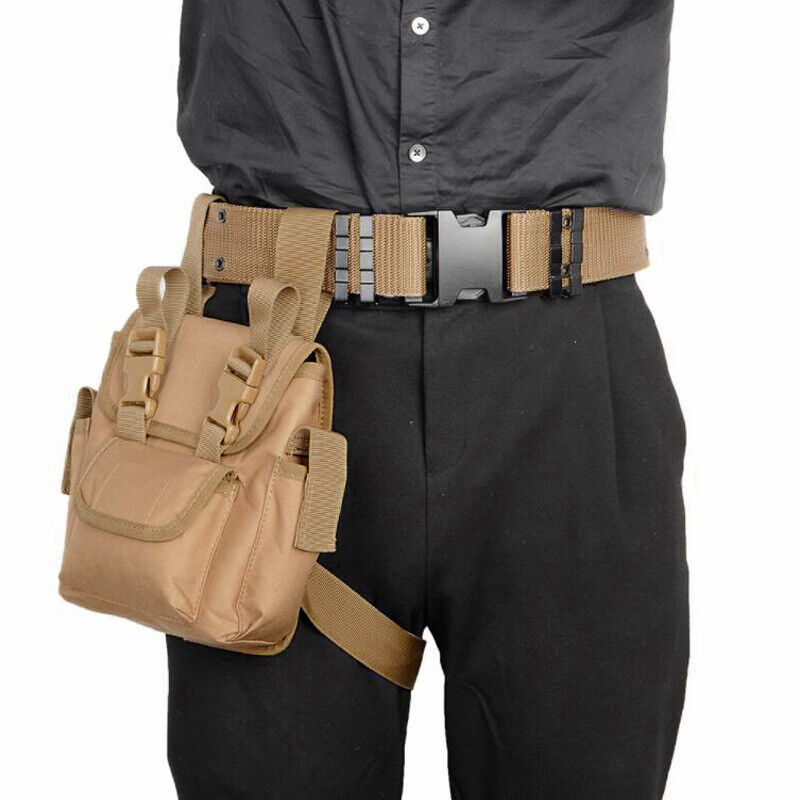 Outdoor Multi-function Leg Bag Tactical Waist Belt Pouch Accessories Tools Bag