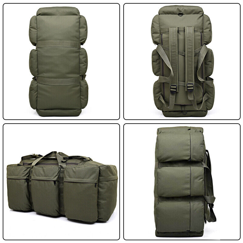 90L Military Tactical Luggage Bag Large Shoulder Travel Bags Backpack Camping