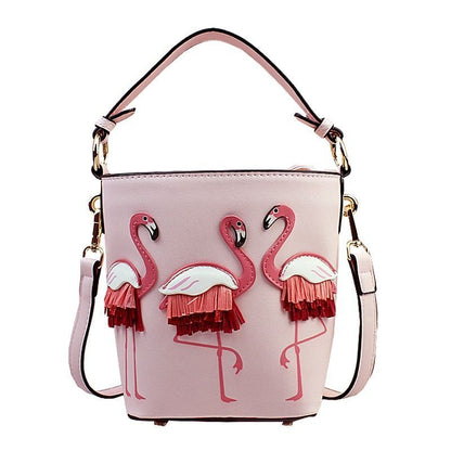 Women Leather Shoulder Bag Messenger Pouch Handbags Totes 16*14*12CM Art Cartoon