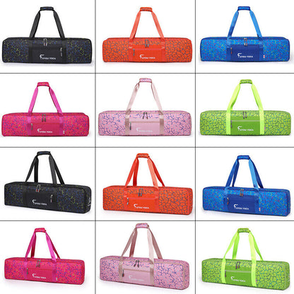 Waterproof Print Yoga Mat Storage Bag Portable Handbag Fitness Shoulder Bags