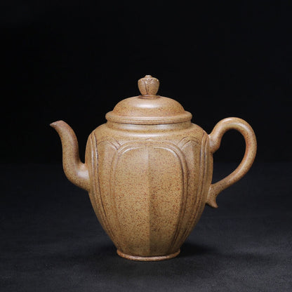 Chinese Yixing Zisha Clay Handmade Exquisite Teapot（石瓢 底款：汪寅仙）