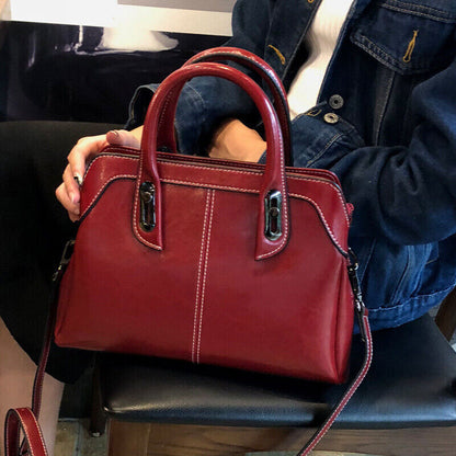 Women Handbag Genuine Leather Hobo Satchels Tote Crossbody Shoulder Bag Purse