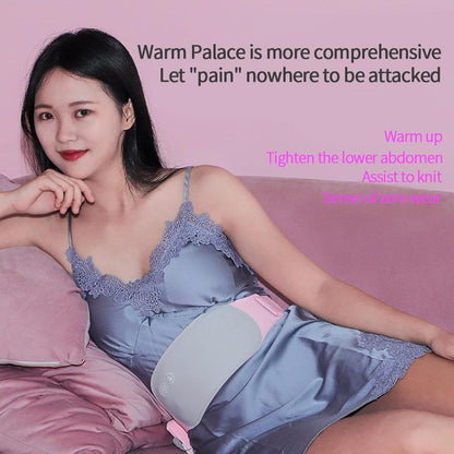 Portable Women Period Cramp Massage Wireless Menstrual Heating Pad for Back Pain