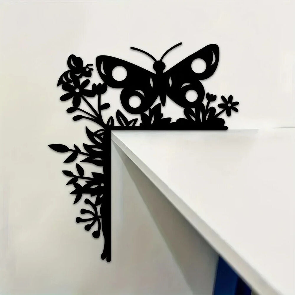 Metal Butterfly Decorative Wall Stickers Door Corner Decorations Door Frame