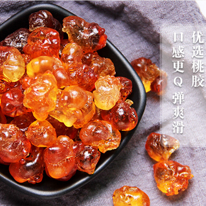 500g/1.1LB 天然雪莲子桃花泪 拉丝雪燕胶养颜三胶羹 taojiao xueyan zaojiaomi health herbal tea