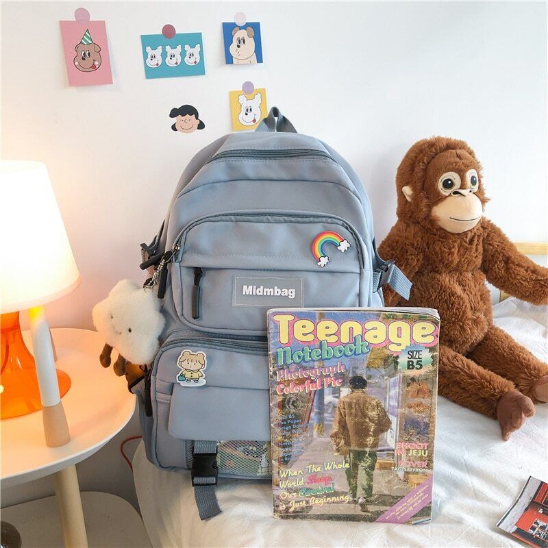 Women Backpack Female Student Girls School Bag Light Travel Knapsack