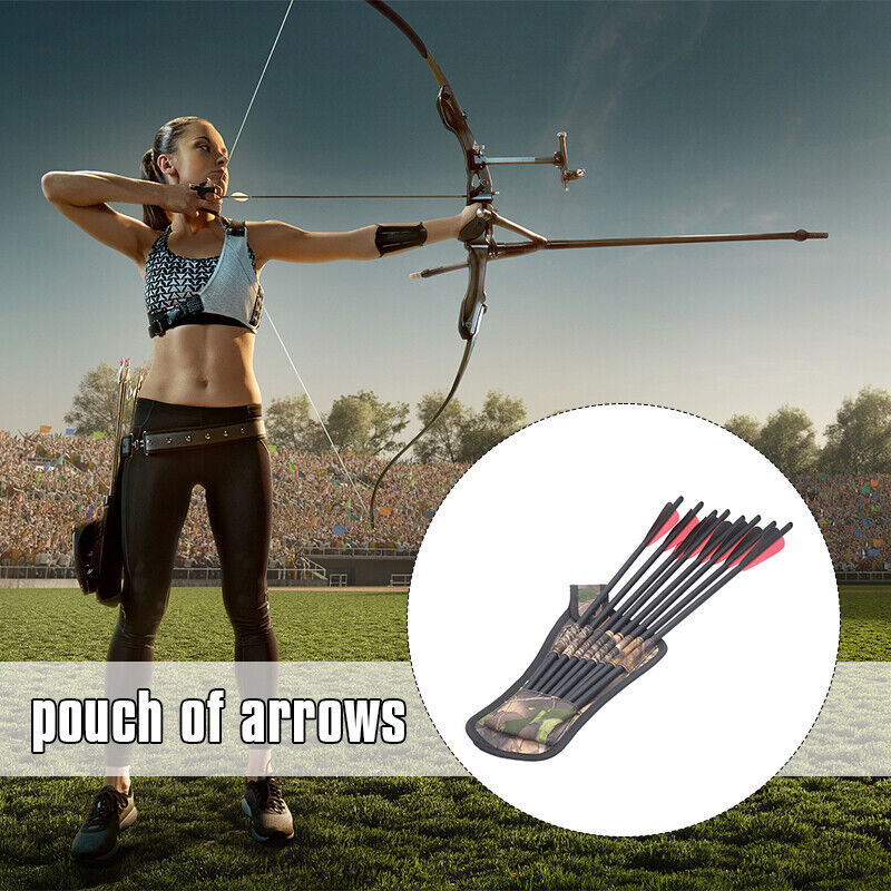Archery Bow Arrow Quiver Holder Bag For Outdoor Hunting Shooting Accessories 1x