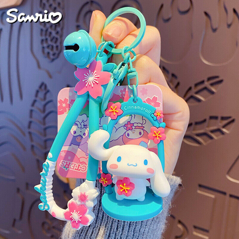 Cinnamoroll Hello Kitty Kuromi Cute Cartoon Anime Keychain Car Bag Pendant Gift
