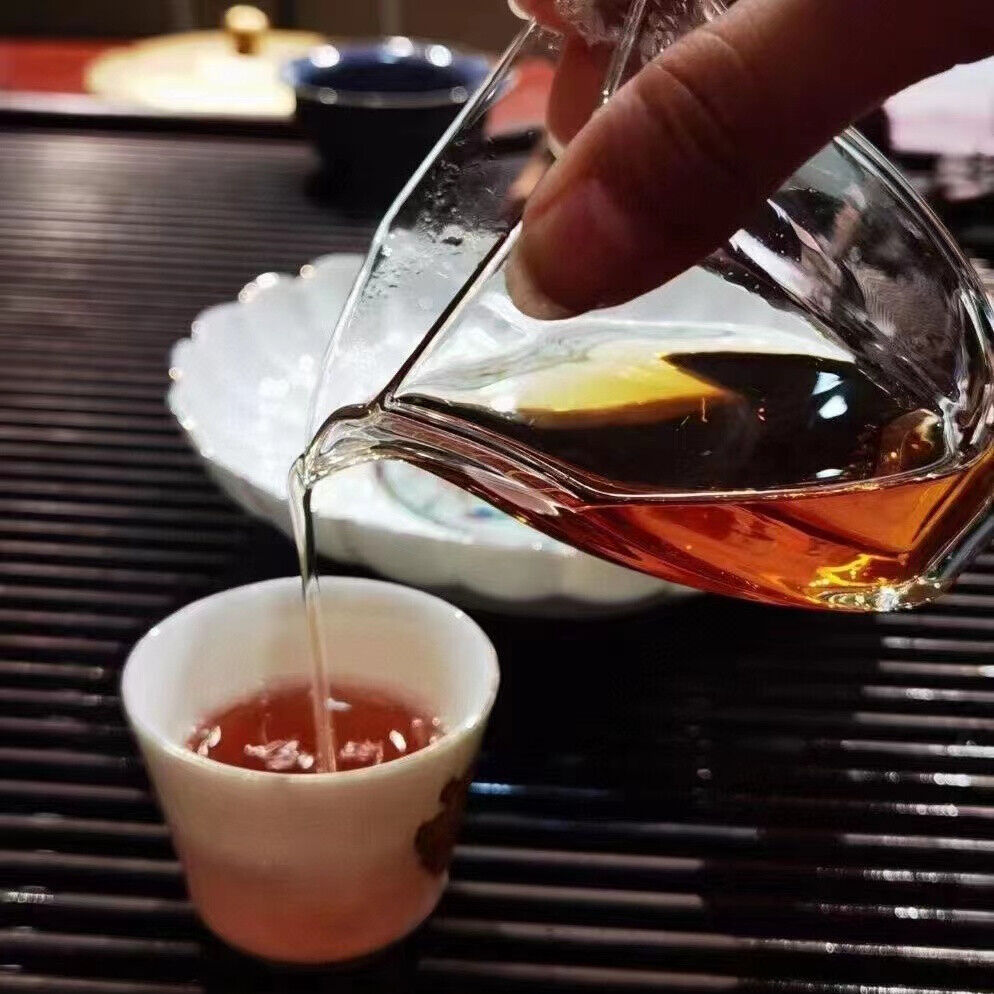 357g Yunnan Aged Puerh Ripe Tea Authentic 1988 Songpin Cooked Puer Old Tea Cake