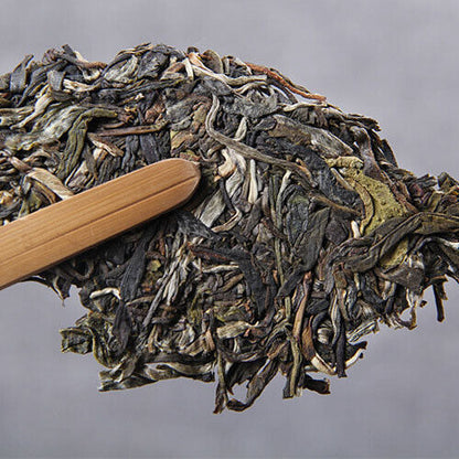 Organic Raw Pu'er Tea Cake Jingmai Natural Raw Pu'er Tea Cake 357 grams/12.59 ounces-