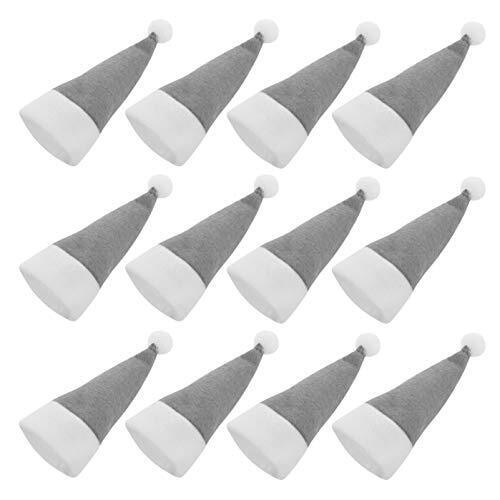 DOITOOL 24pcs Christmas Cutlery Set Tableware Bag 12x6x0.5cm, Grey