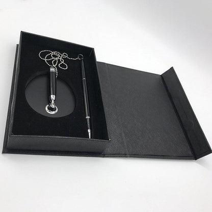 Ballpoint Pen Sticky Desk Chain Fixed Bank Counter Metal Writing Instrument 20cm