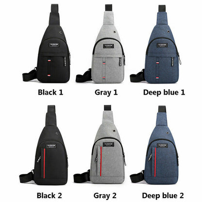 Men Shoulder Bag Crossbody Bag On Shoulder Travel Sling Bag Pack Chest Bag Male