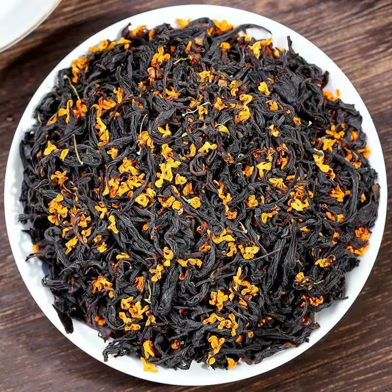 150g/Can Osmanthus Flower Black Tea Oil Cut Oolong Tea Strong Flavor Chinese Tea