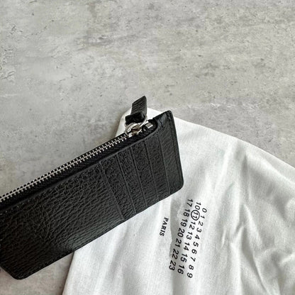 Head Layer Cowhide Card Bag Wallet Men's Women's Black Money Clip Money Bag