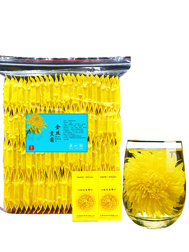 Flower Blossom Cooling Healing Golden Floral Tea 100 Blooms Chrysanthemum Tea