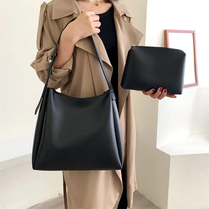 Women Tote Bags 2 Pcs/Set Shopper Shoulder Bag Handbags