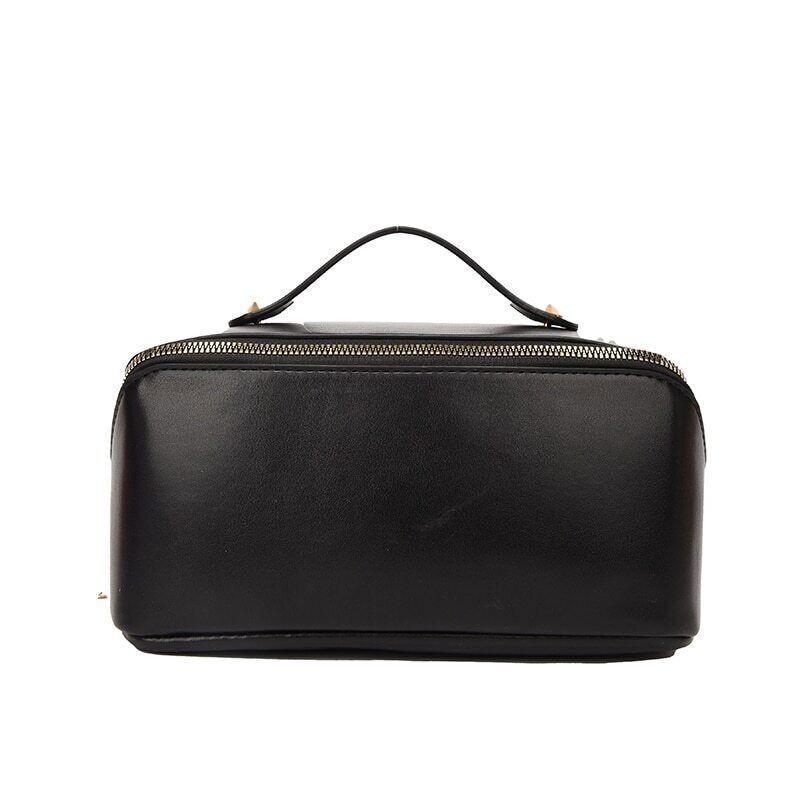 Womens Male Toiletry Bag Leather Cosmetic Bag Wash Bag Make Up Bags Travel