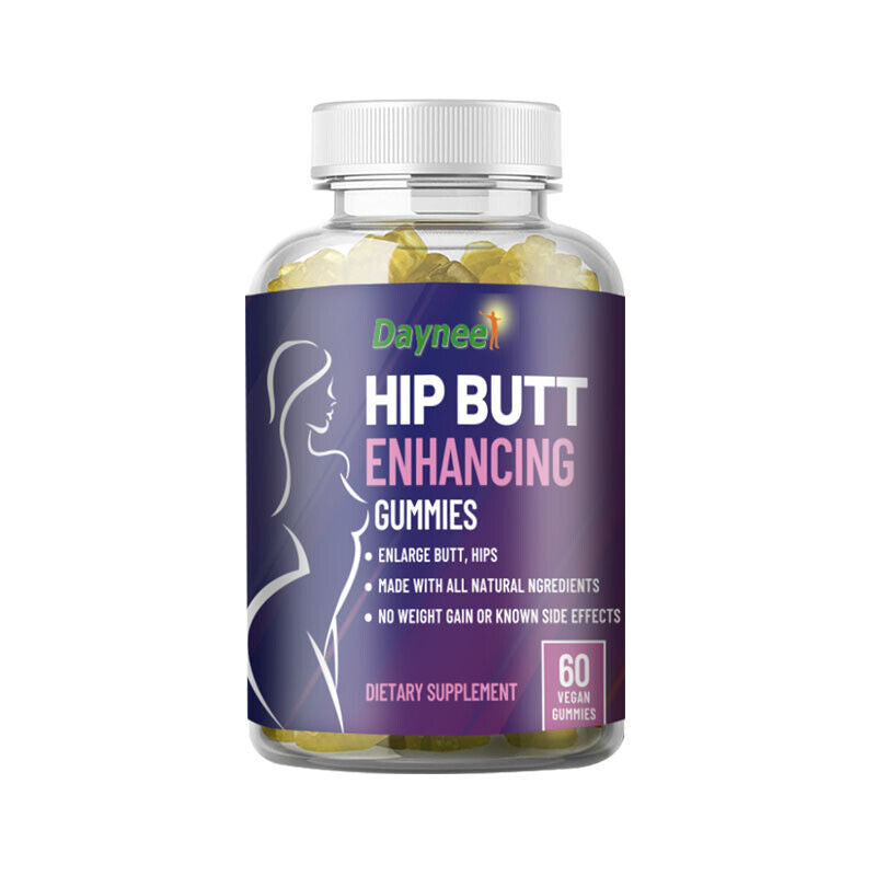 Natural Hip Butt Enhancing Gummies - Big Butt Capsule, 60 Capsules per Bottle
