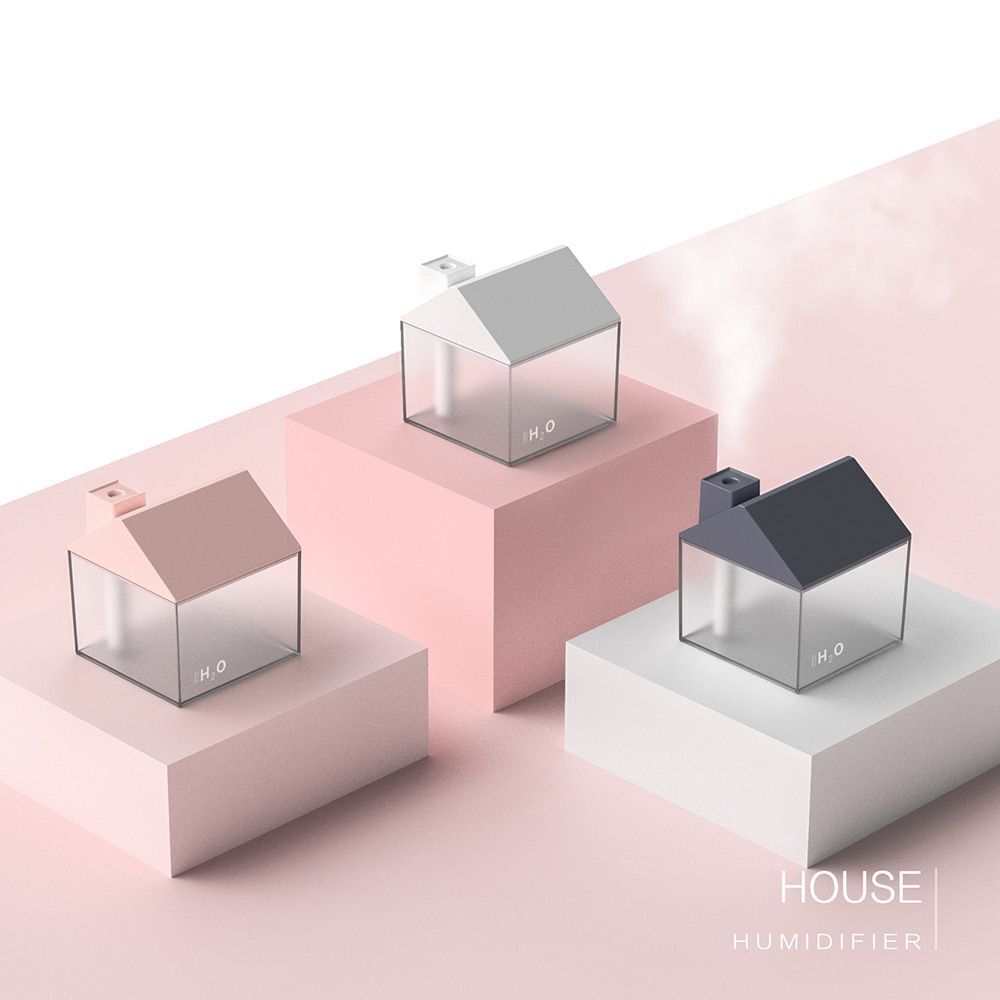 Air Humidifiers 3 In 1 USB House Ultrasonic Mist Maker Aroma Diffusers 250ml ABS