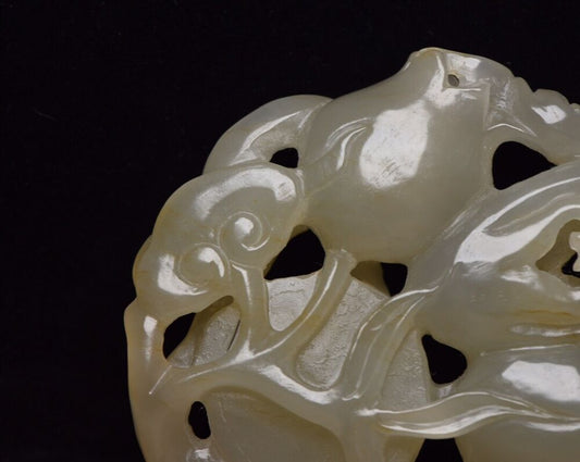 Chinese Hetian Jade Hand Carving Exquisite Statue Collection Figurines Decor Art