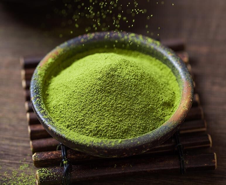 100% natural organic matcha green tea powder without sugar-