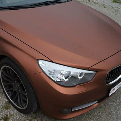 Car Stickers PVC Film Metallic Brown Vinyl Chrome Matte Wraps Decals 10~60x152cm