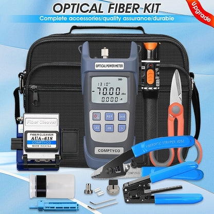 Fiber Fibra Optica Power Meter 10mW Visual Fault Locator AUA-61S FTTH Tool Kit