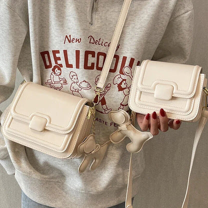 Shoulder Bag Beige Women´s Wallets Crossbody Bags Pendant Ladies Handbags