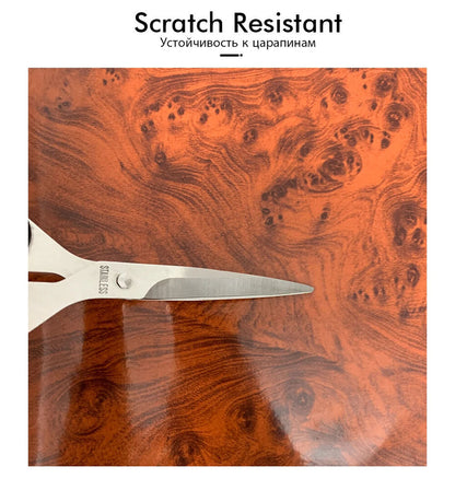 Car Sticker Vinyl Wood Grain Textured Self-Adhesive Wrap Internal Wallpaper Film